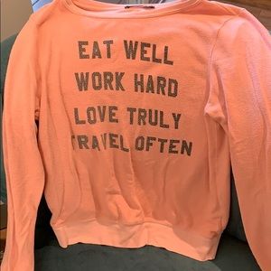 Wildfox “Eat Well, Work Hard” sweatshirt